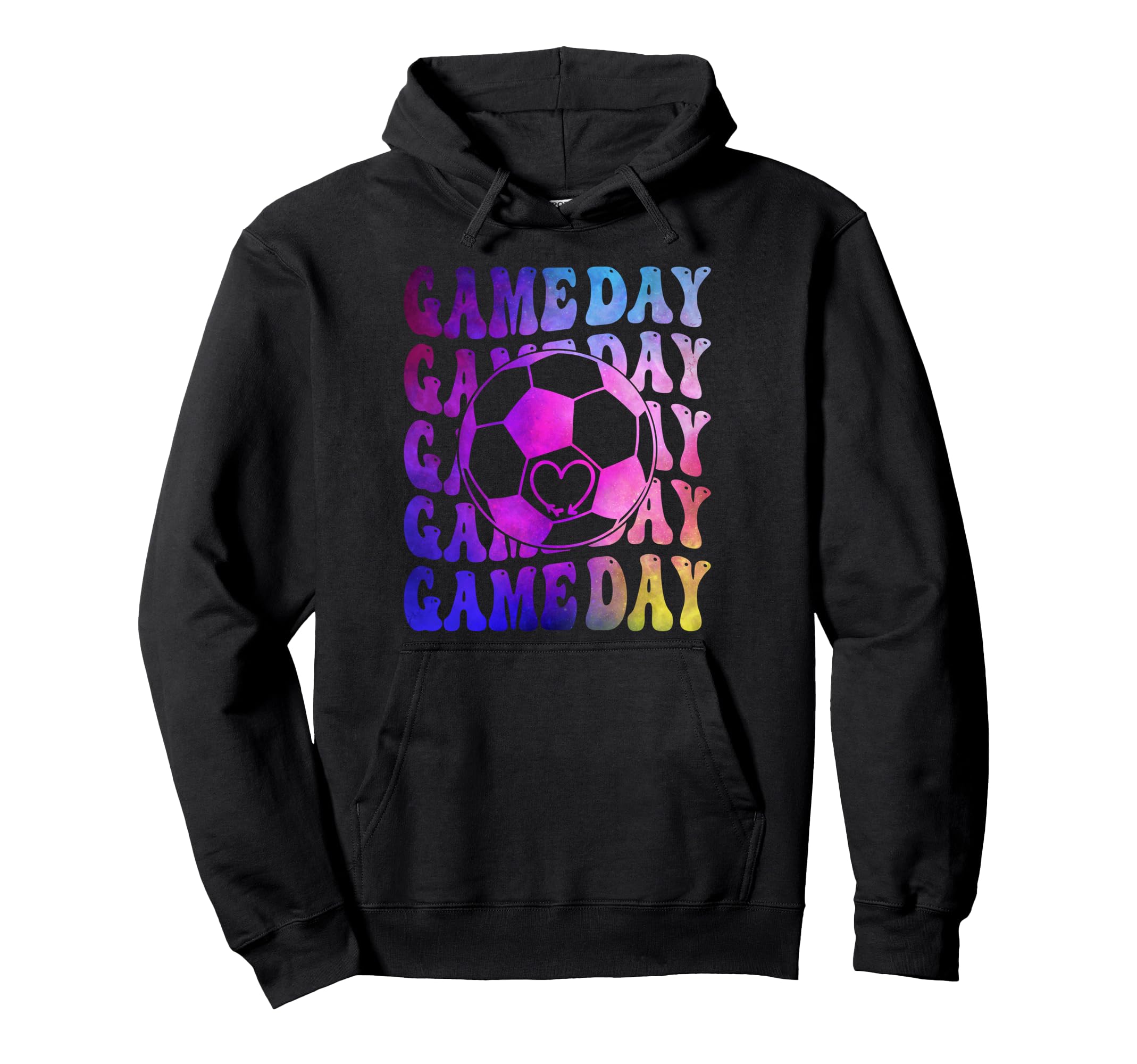 Colorful Soccer Sports Fan Game Day Hoodie - Aesthetic Graphic Unisex - T-Shirt, Sweatshirt, Hoodie