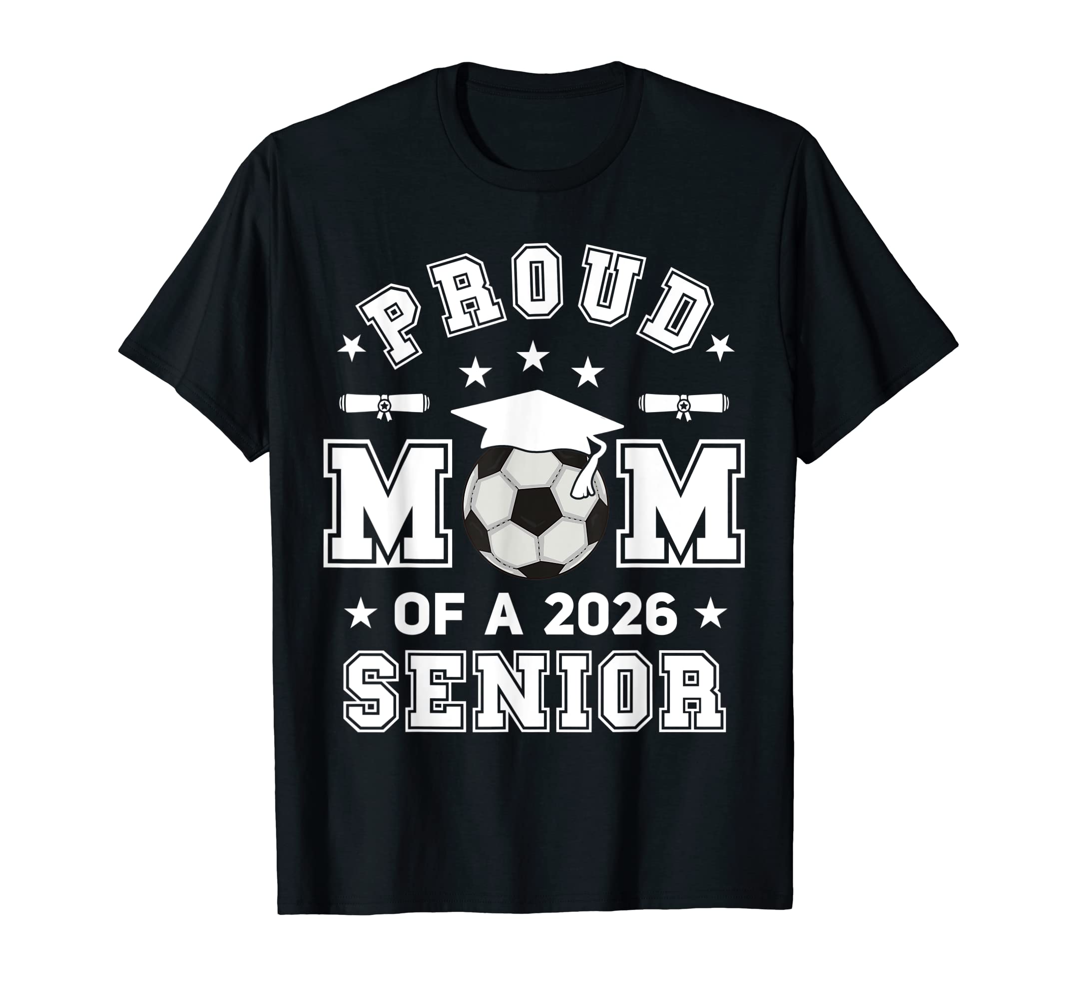 Proud Mom 2026 Senior Highschool T-Shirt - Aesthetic Graphic for Adults - T-Shirt, Sweatshirt, Hoodie