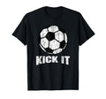 Kick It Soccer Ball Game Day Soccer Mom T-Shirt - Graphic Print for Adults - T-Shirt, Sweatshirt, Hoodie