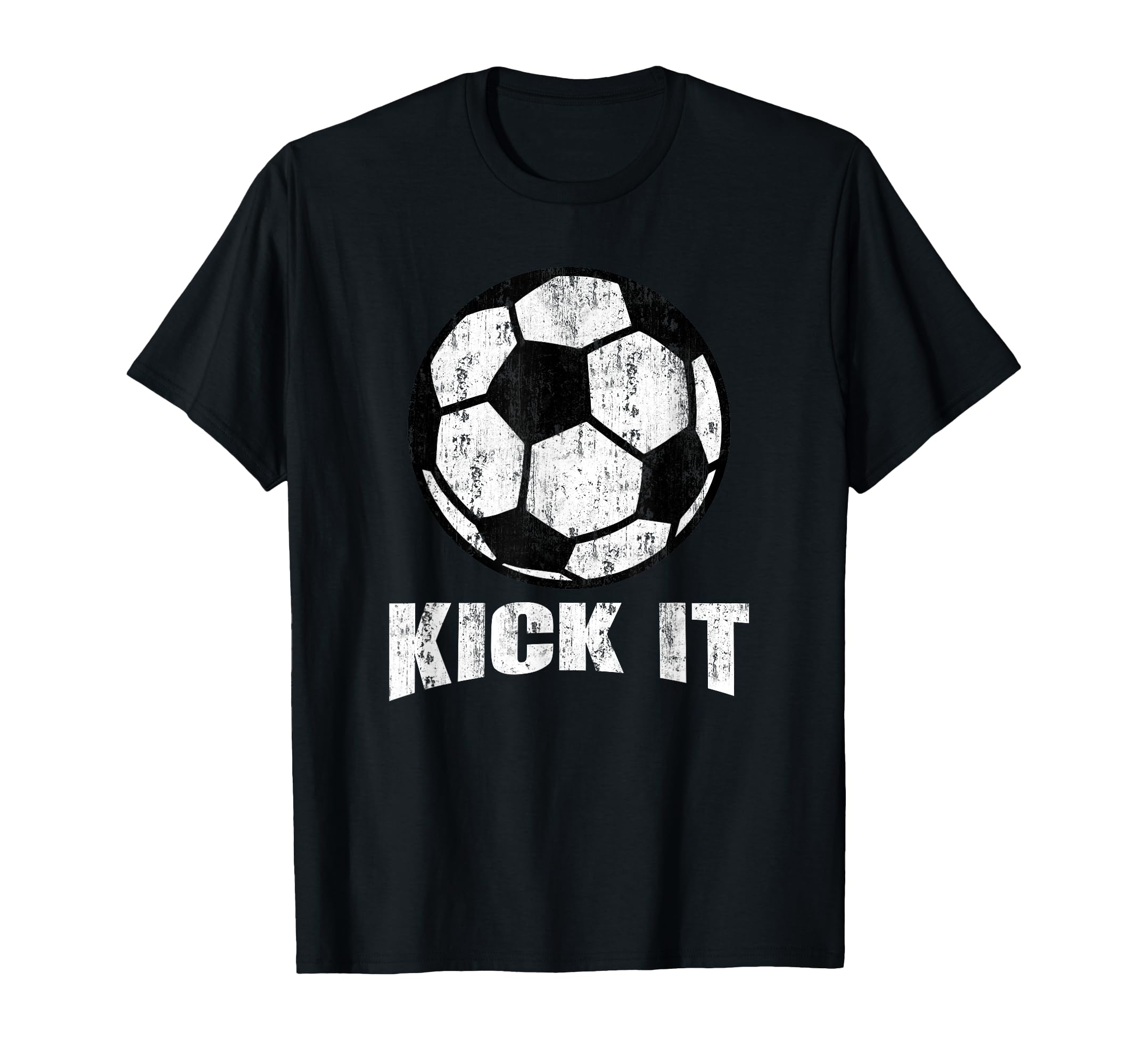 Kick It Soccer Ball Game Day Soccer T-Shirt - Custom Art Print Men Women - T-Shirt, Sweatshirt, Hoodie