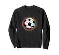 Colorful Soccer Ball Fan Soccer Mom Sweatshirt - Trendy Graphic Men Women - T-Shirt, Sweatshirt, Hoodie