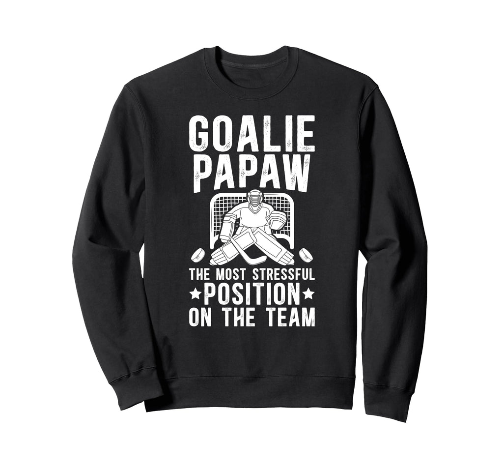 Funny Hockey Goalie Papaw Ice Sweatshirt - Unique Graphic for Adults - T-Shirt, Sweatshirt, Hoodie