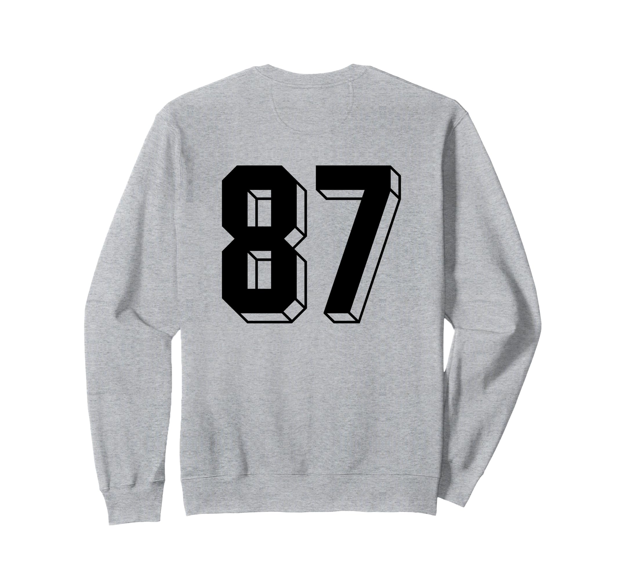 Number 87 Backside 80S 90S Team Sweatshirt - Minimalist Print Unisex - T-Shirt, Sweatshirt, Hoodie