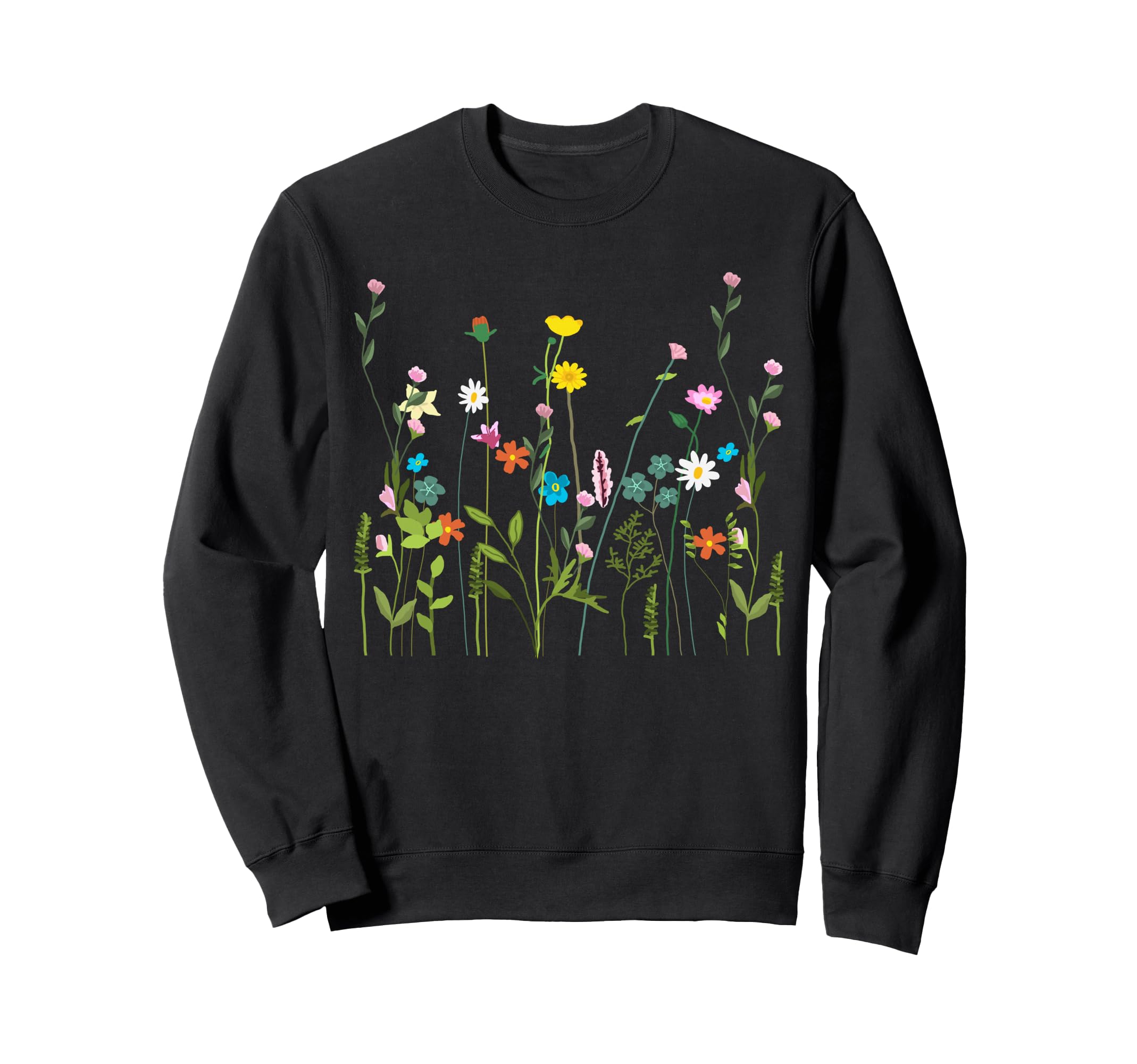Wildflower Summer Flowers Sweatshirt - Casual Everyday Wear for Adults - T-Shirt, Sweatshirt, Hoodie