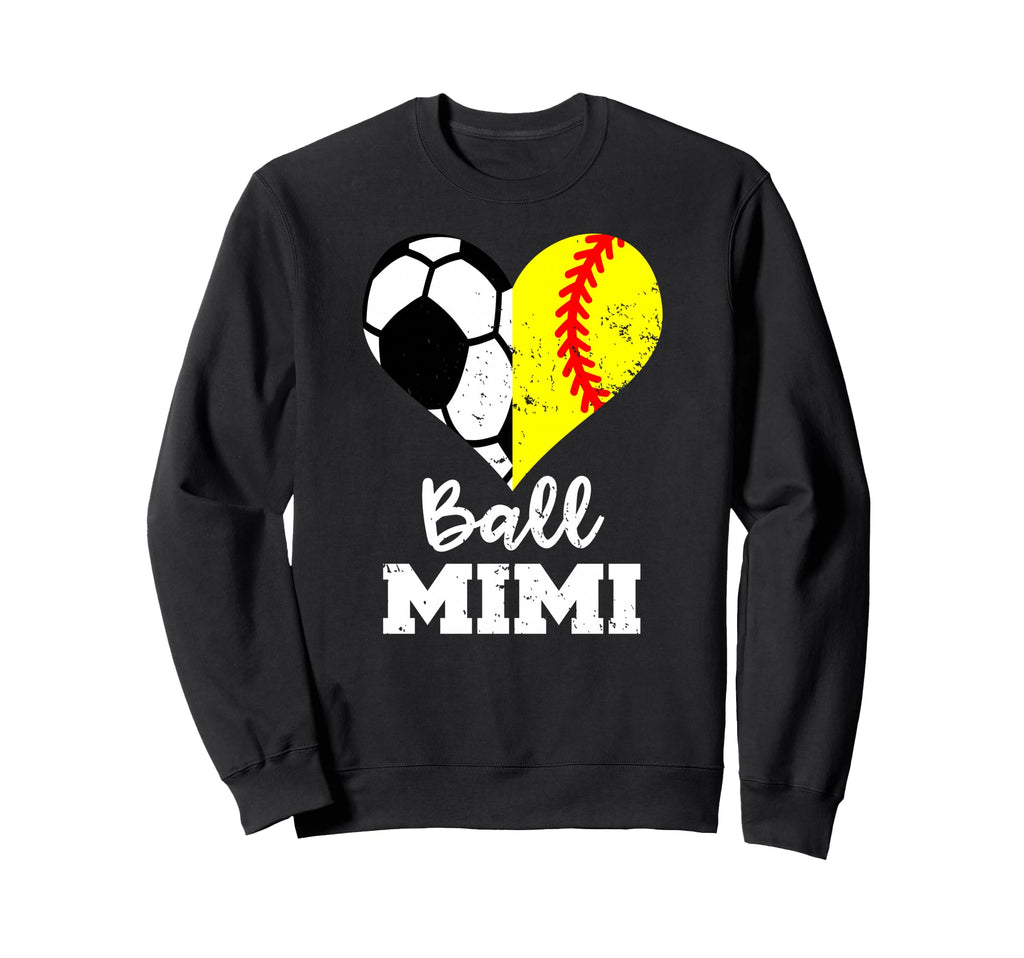 Ball Mimi Funny Soccer Softball Sweatshirt - Minimalist Print Men Women - T-Shirt, Sweatshirt, Hoodie