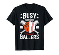 Busy Raising Ballers Baseball Basketball T-Shirt - Custom Art Print Unisex - T-Shirt, Sweatshirt, Hoodie
