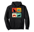 Games Gamer Cats And Gaming Cat Video Hoodie - Custom Art Print for Adults - T-Shirt, Sweatshirt, Hoodie
