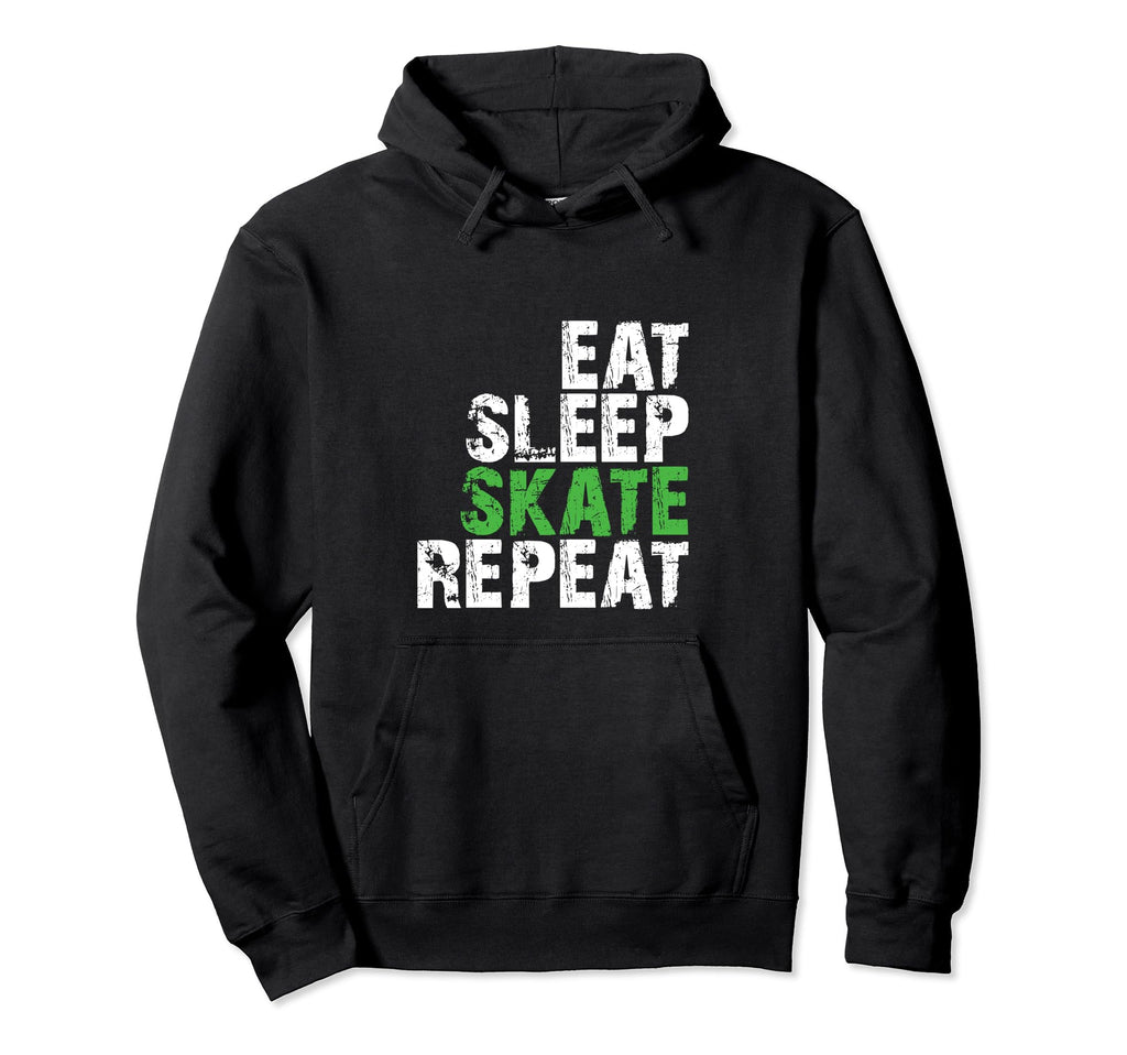 Eat Sleep Skate Repeat Roller Skate Hoodie - Custom Art Print Men Women - T-Shirt, Sweatshirt, Hoodie