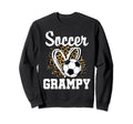 Soccer Grampy Leopard Heart Matching Sweatshirt - Unique Graphic Men Women - T-Shirt, Sweatshirt, Hoodie