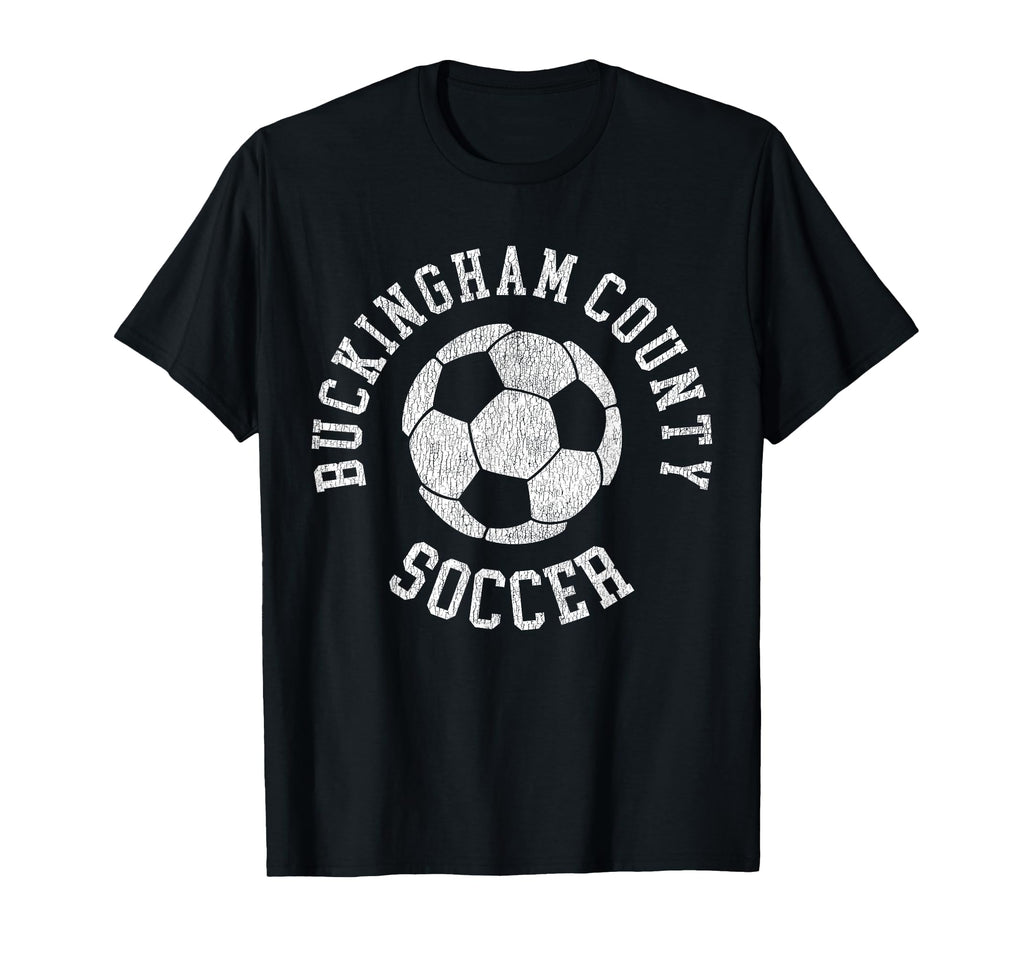 Buckingham County Soccer Distressed 90S T-Shirt - Aesthetic Graphic Unisex - T-Shirt, Sweatshirt, Hoodie