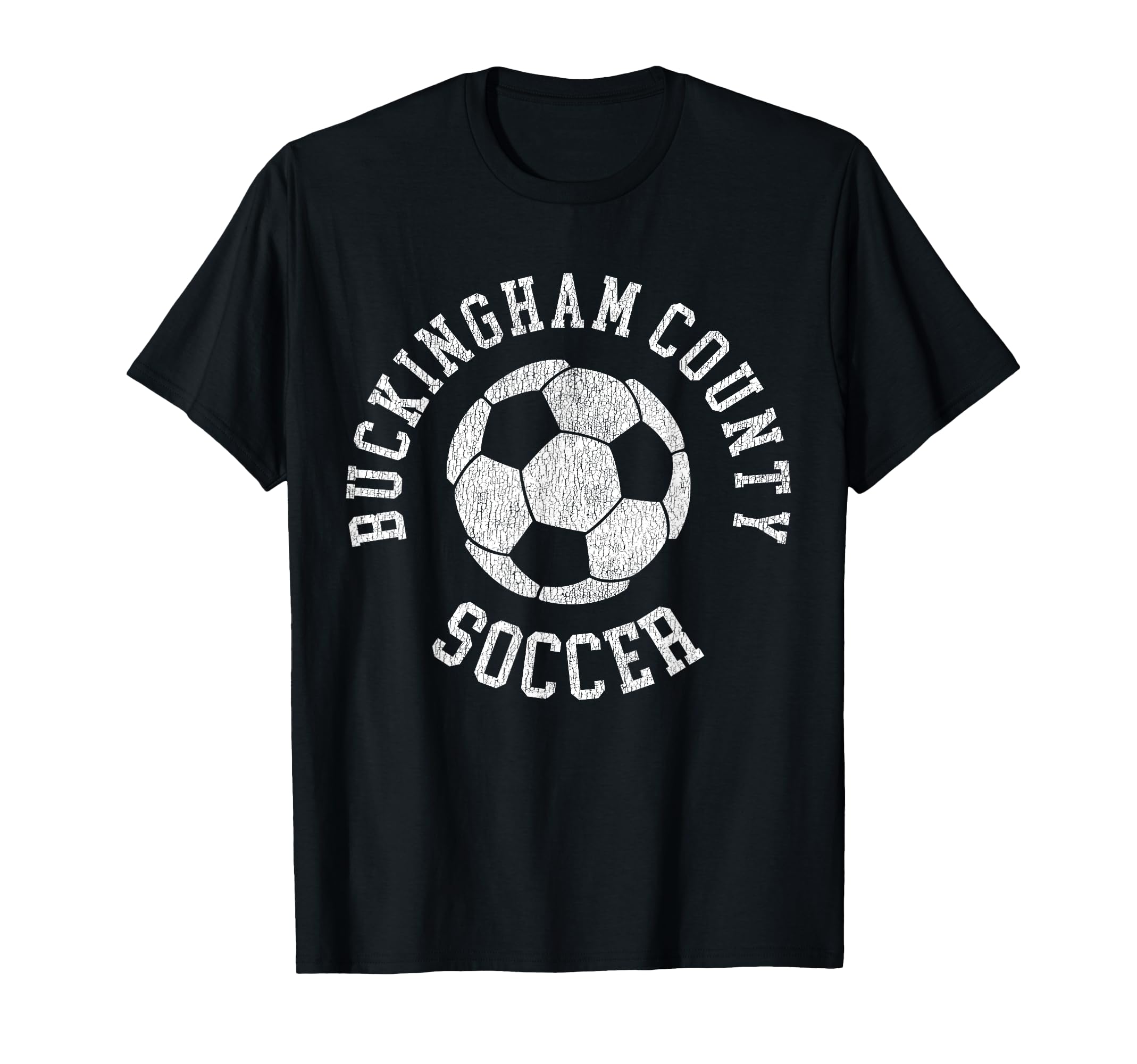Buckingham County Soccer Distressed 90S T-Shirt - Aesthetic Graphic Unisex - T-Shirt, Sweatshirt, Hoodie