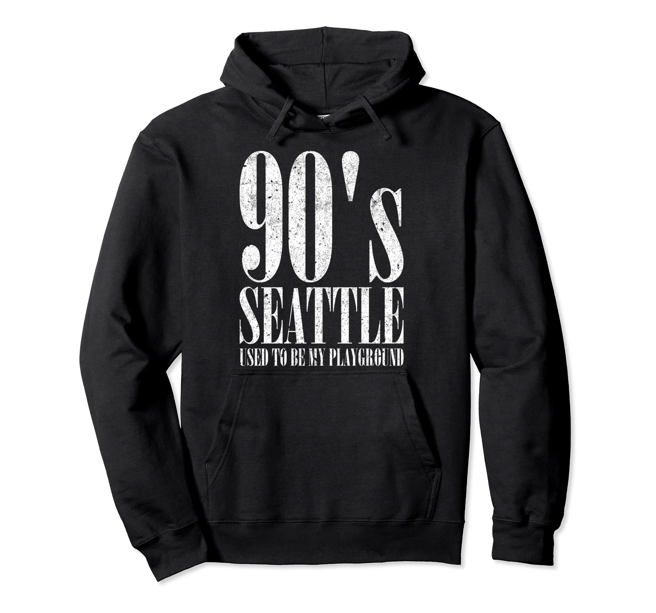 90S Seattle Used To Be My Playground Grunge Hoodie - Trendy Graphic Unisex - T-Shirt, Sweatshirt, Hoodie