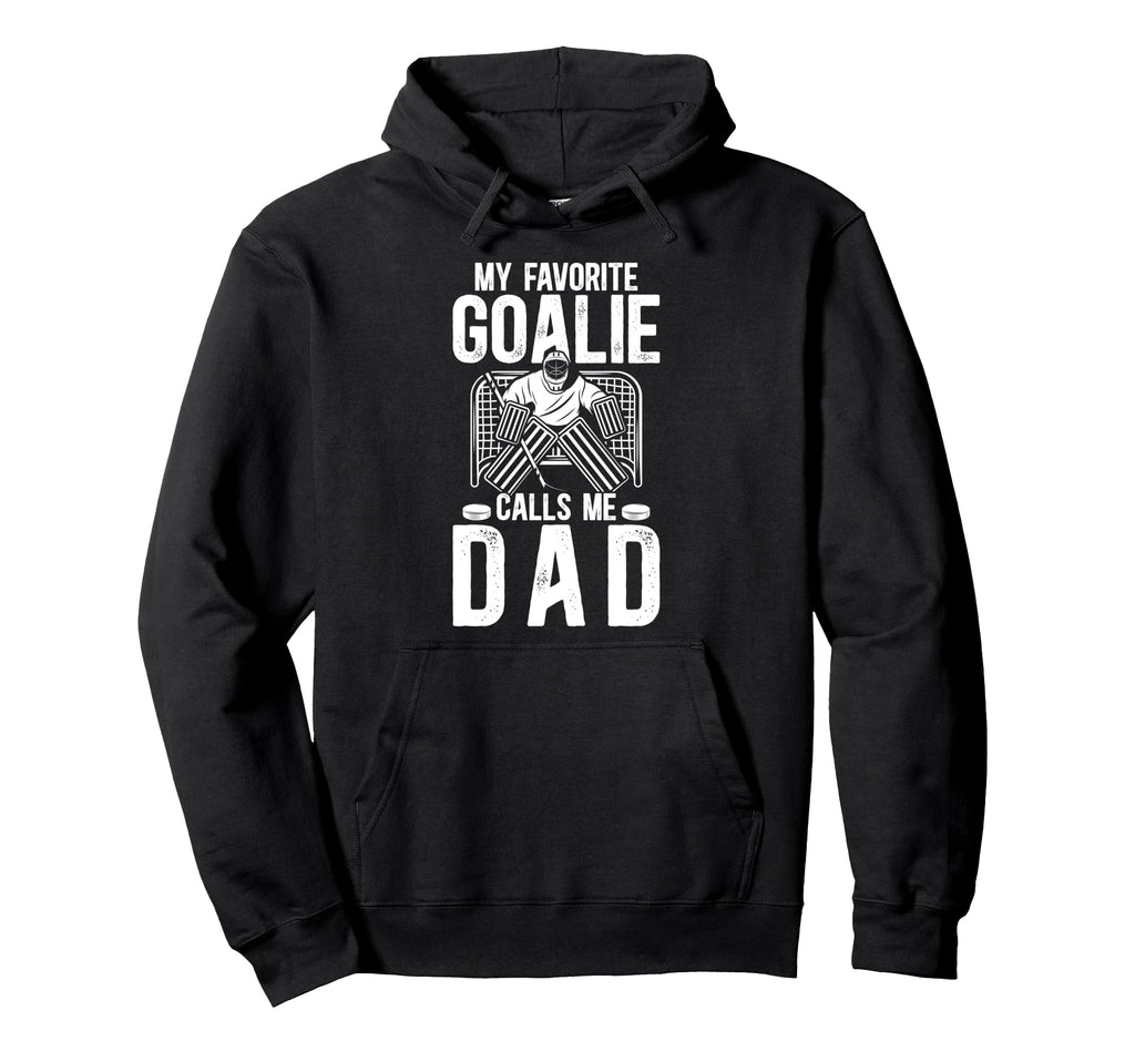 Proud Ice Hockey Goalie Dad Hockey Keeper Hoodie - Trendy Graphic Unisex - T-Shirt, Sweatshirt, Hoodie