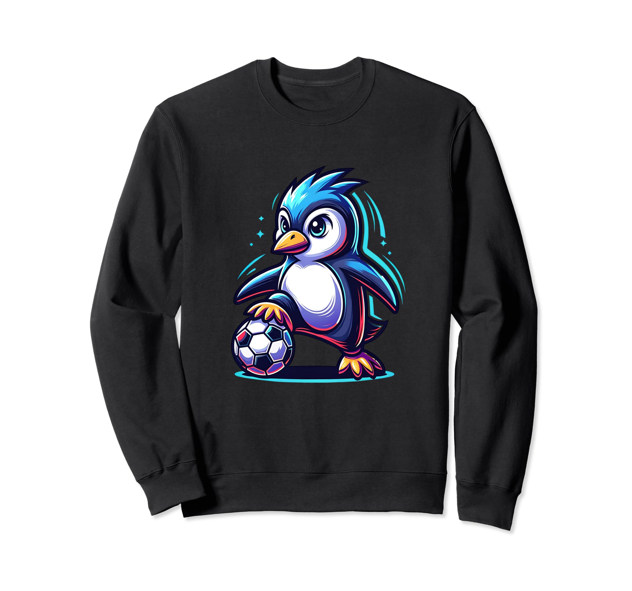 Penguin Bird Soccer Player Sweatshirt - Casual Everyday Wear for Adults - T-Shirt, Sweatshirt, Hoodie