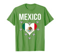 I Love Football Mexico Soccer Flag Ball T-Shirt - Graphic Print Unisex - T-Shirt, Sweatshirt, Hoodie