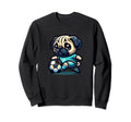 Pug Dog Soccer Player Champion Fan Sweatshirt - Graphic Print Unisex - T-Shirt, Sweatshirt, Hoodie