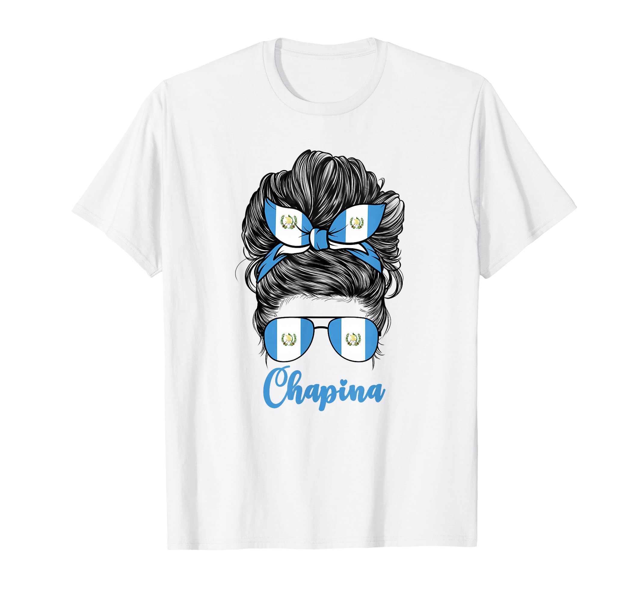 Chapina Guatemalan Guatemala Flag T-Shirt - Minimalist Print Unisex - T-Shirt, Sweatshirt, Hoodie