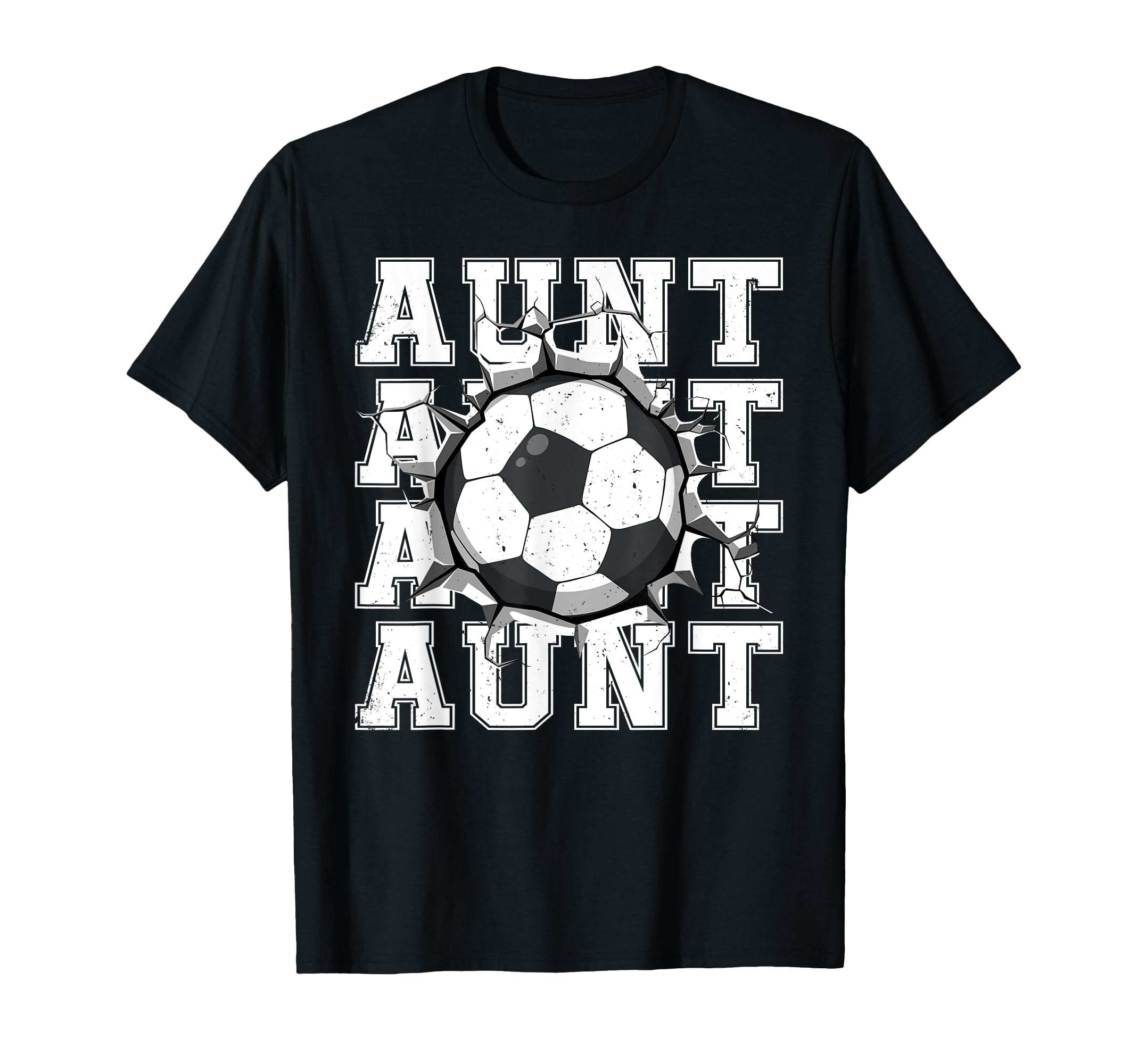 Soccer Aunt Cracked Wall Family T-Shirt - Custom Art Print Men Women - T-Shirt, Sweatshirt, Hoodie