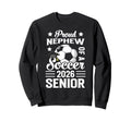 Proud Nephew Soccer Senior 2026 Sweatshirt - Aesthetic Graphic for Adults - T-Shirt, Sweatshirt, Hoodie