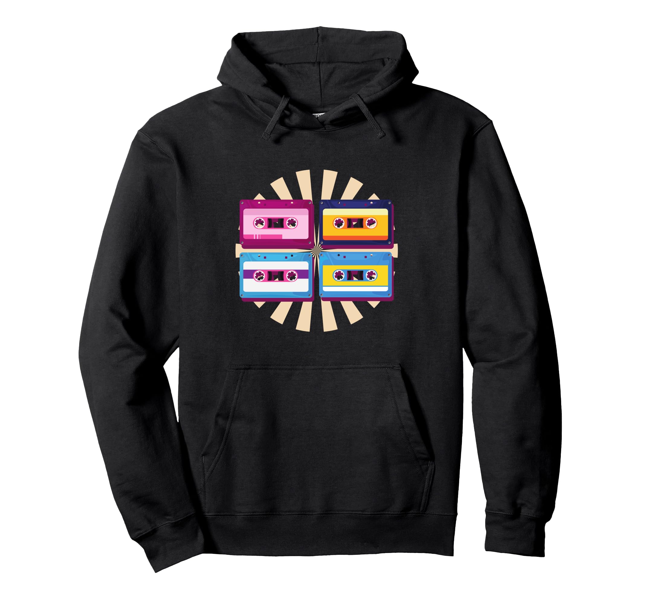 Cassette Mixtape Oldschool 70S 80S 90S Hoodie - Aesthetic Graphic Men Women - T-Shirt, Sweatshirt, Hoodie