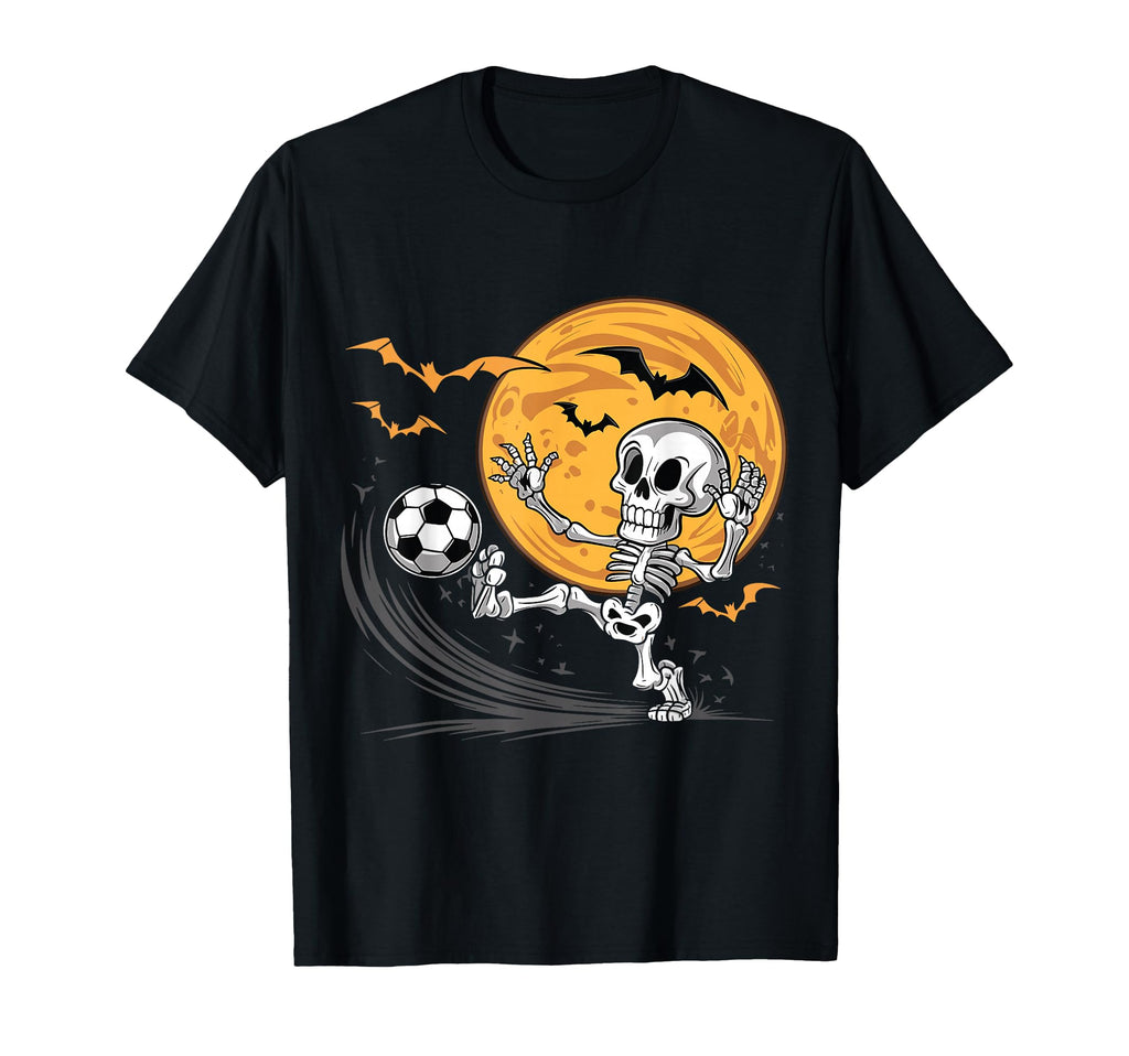Soccer Skeleton Halloween Soccer Player T-Shirt - Unique Graphic Men Women - T-Shirt, Sweatshirt, Hoodie