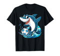 Soccer Shark Playing Ball Animal Sports T-Shirt - Novelty Apparel Unisex - T-Shirt, Sweatshirt, Hoodie