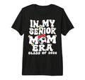 My Senior Mom Era Groovy Soccer T-Shirt - Casual Everyday Wear Men Women - T-Shirt, Sweatshirt, Hoodie