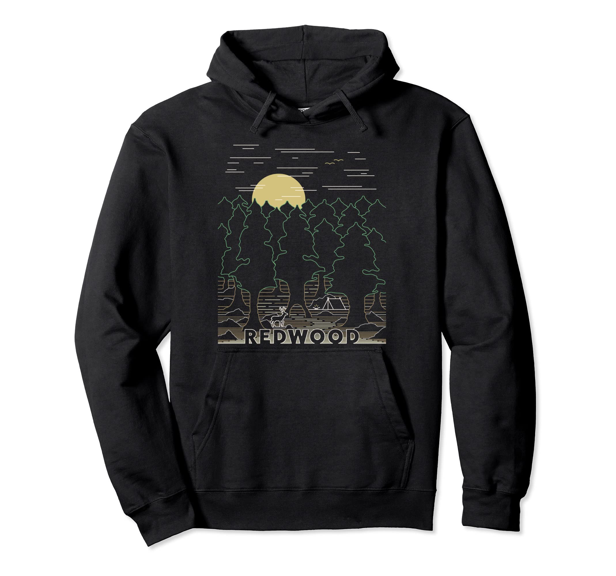 Redwood National Park California Hoodie - Casual Everyday Wear for Adults - T-Shirt, Sweatshirt, Hoodie