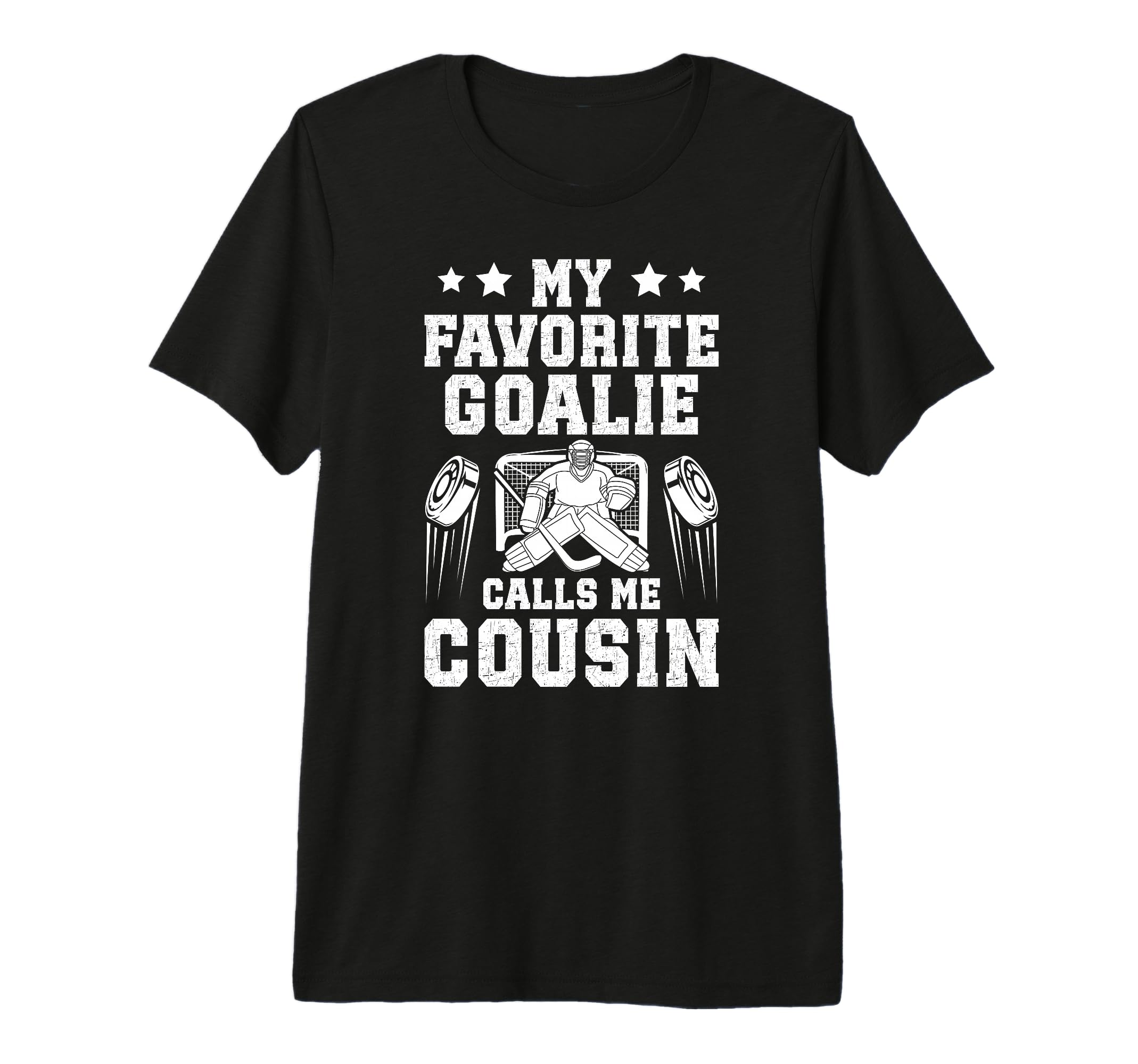 Proud Ice Hockey Goalie Cousin T-Shirt - Aesthetic Graphic for Adults - T-Shirt, Sweatshirt, Hoodie