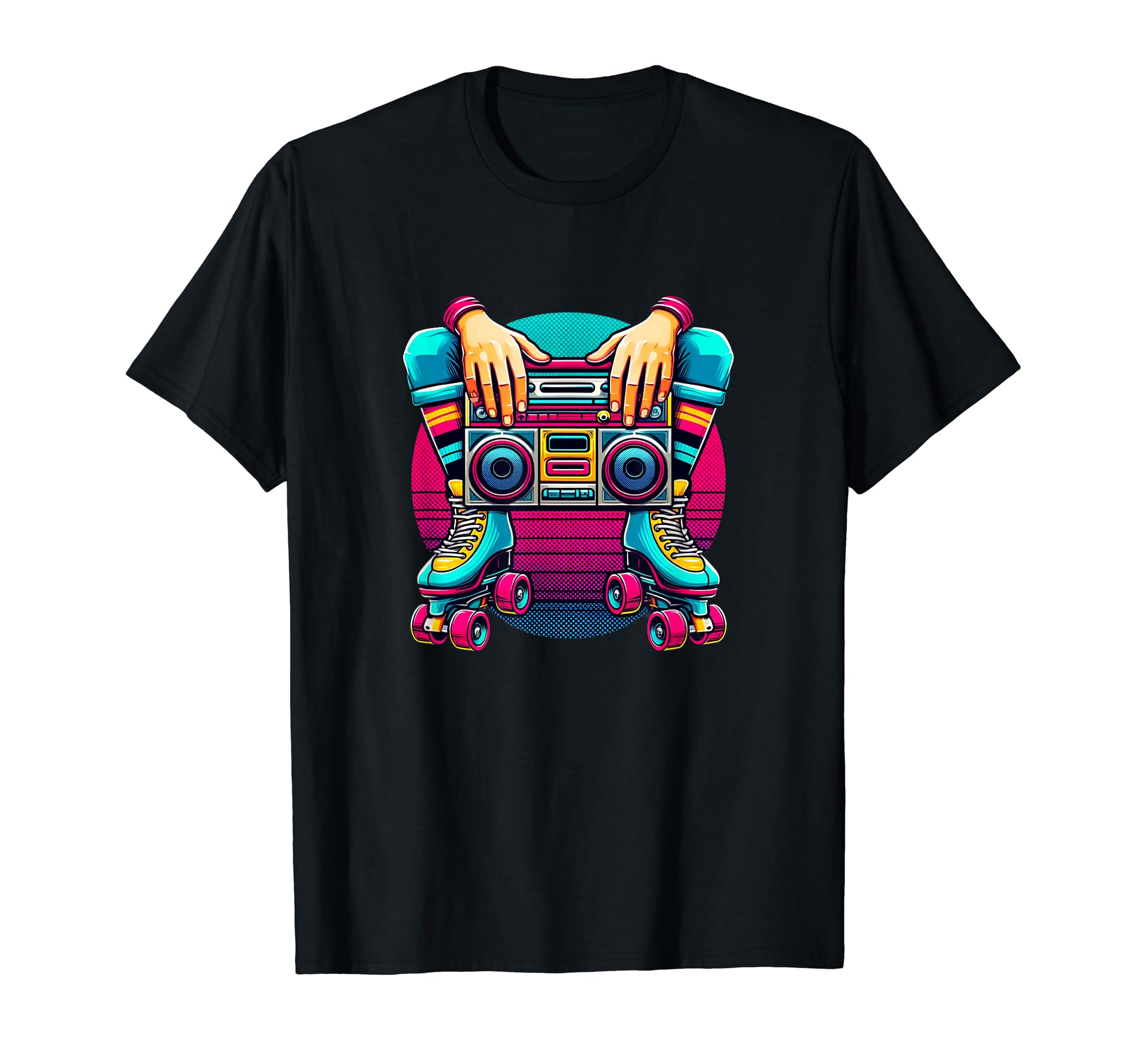 Roller Skates Disco Skating T-Shirt - Custom Art Print for Adults - T-Shirt, Sweatshirt, Hoodie