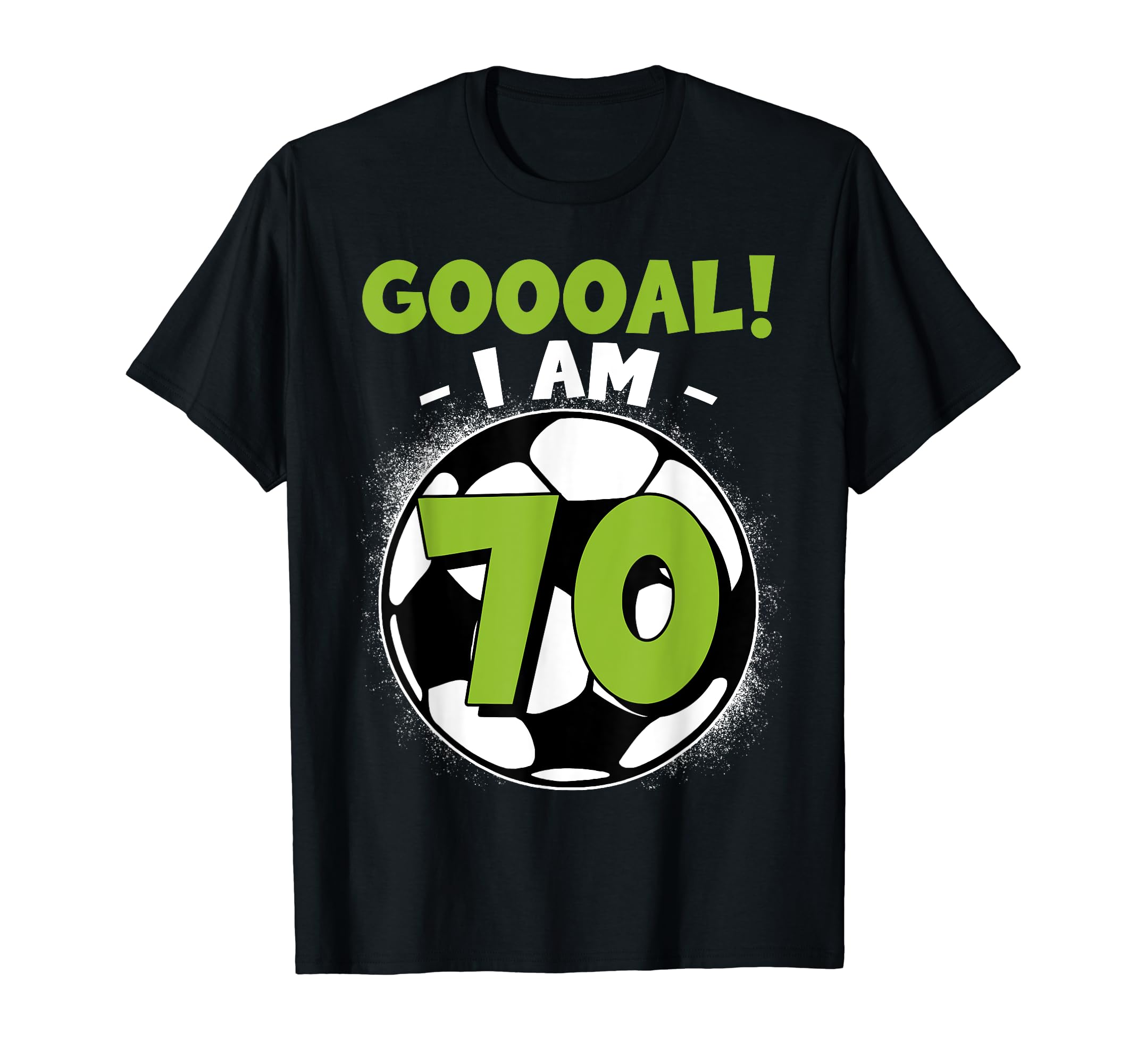 70 Year Old Birthday Soccer Themed T-Shirt - Custom Art Print Men Women - T-Shirt, Sweatshirt, Hoodie