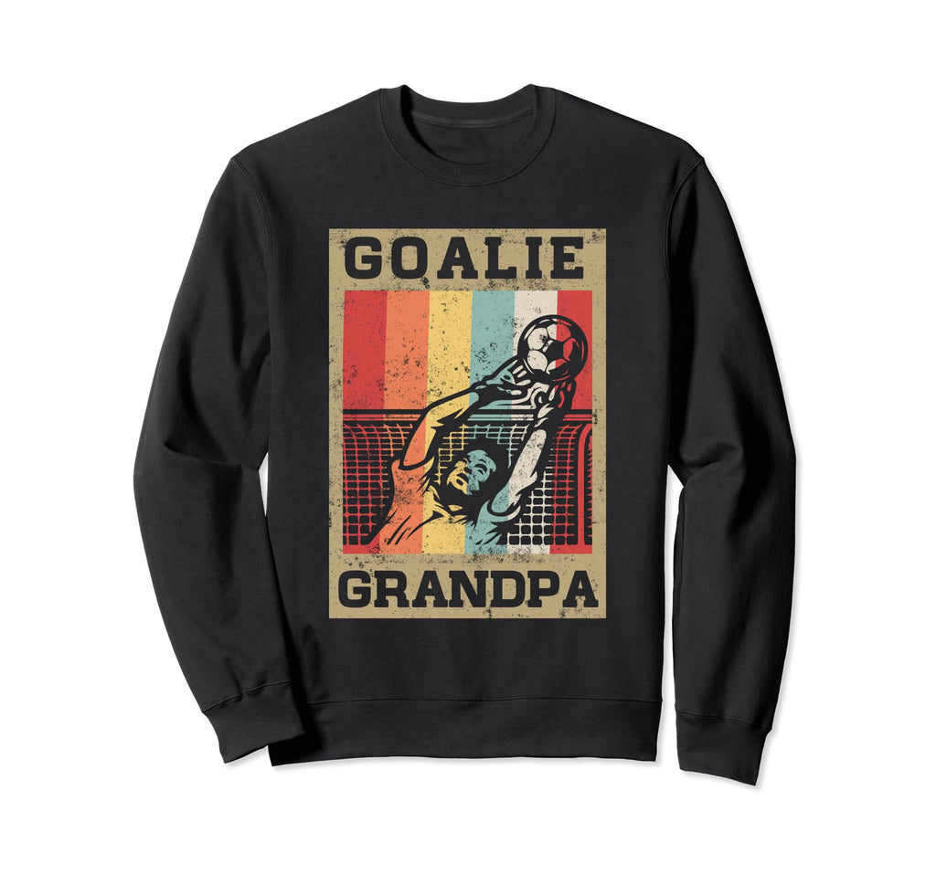 Proud Goalie Grandpa Grandson Sweatshirt - Graphic Print Men Women - T-Shirt, Sweatshirt, Hoodie