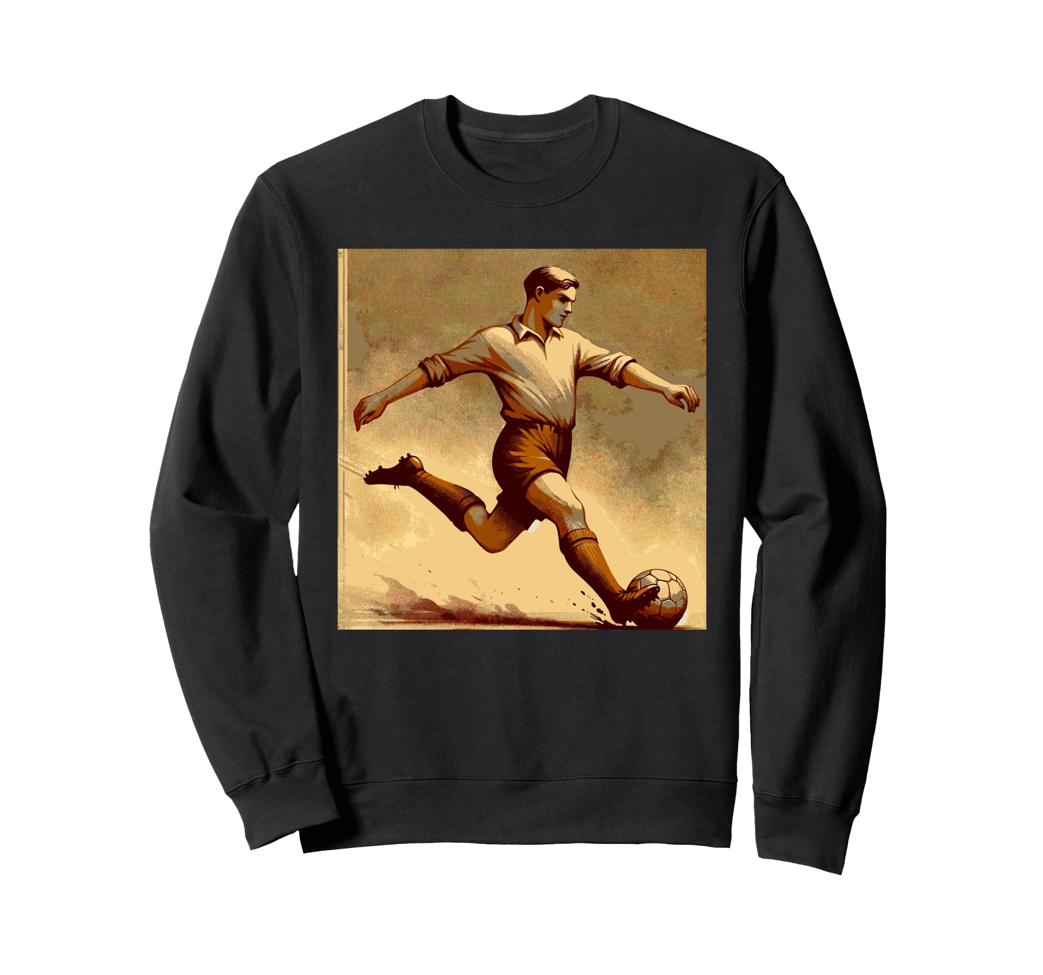Soccer Sport Player Football Sweatshirt - Casual Everyday Wear Men Women - T-Shirt, Sweatshirt, Hoodie