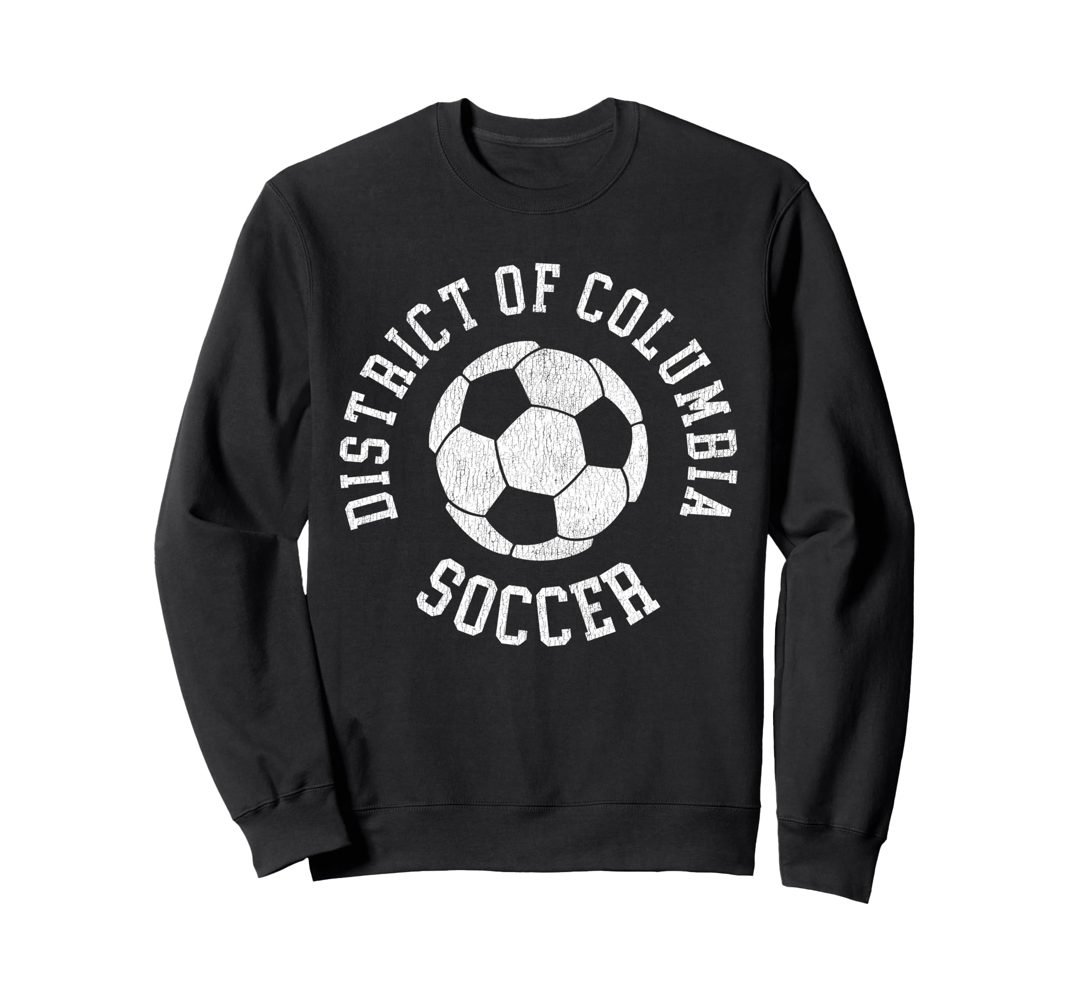 District Columbia Soccer Distressed Sweatshirt - Trendy Graphic for Adults - T-Shirt, Sweatshirt, Hoodie