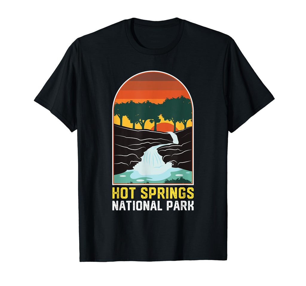 Hot Springs National Park Sunset T-Shirt - Minimalist Print Men Women - T-Shirt, Sweatshirt, Hoodie