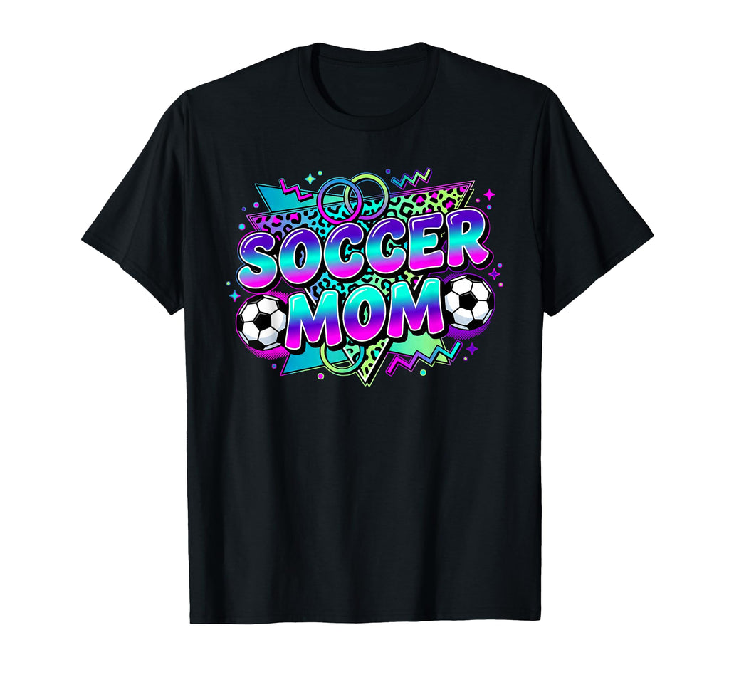 Soccer Mom Leopard Game Day Sideline T-Shirt - Custom Art Print Men Women - T-Shirt, Sweatshirt, Hoodie