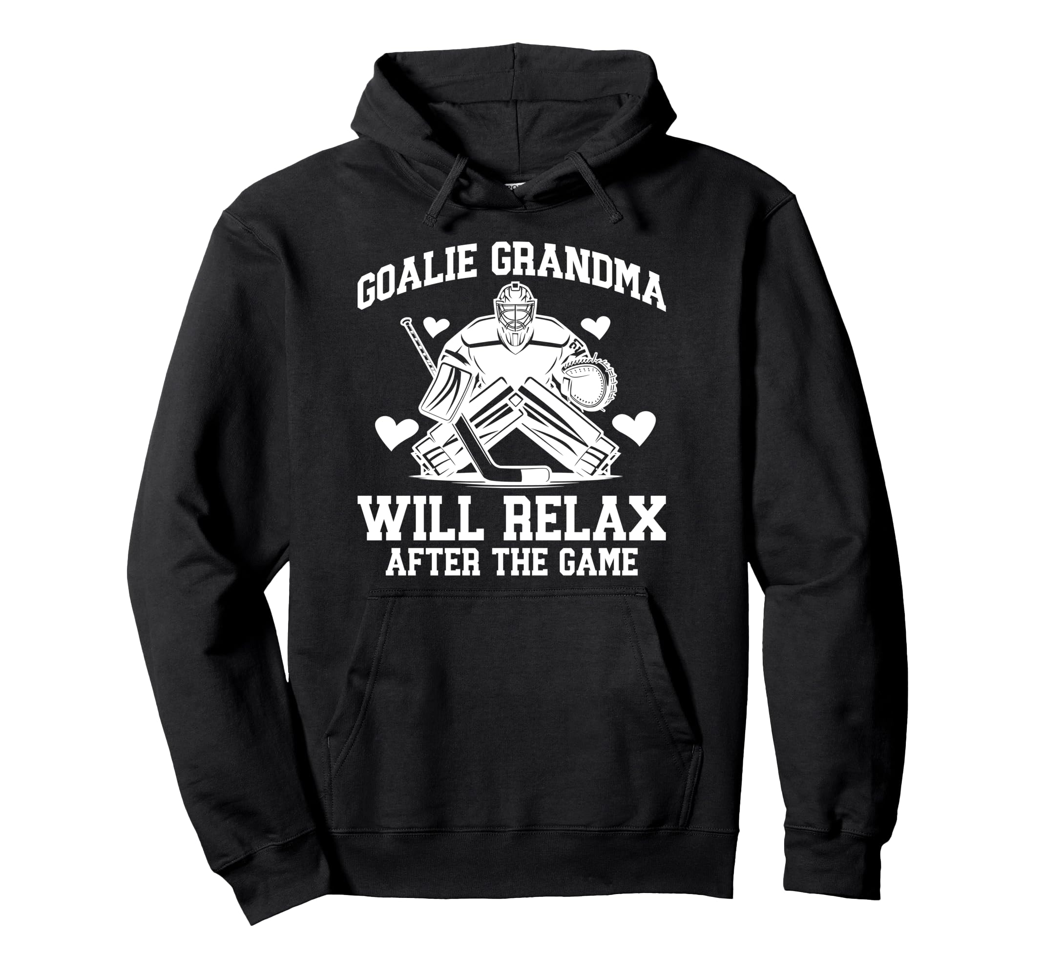 Funny Hockey Goalie Grandma Ice Hoodie - Streetwear Style for Adults - T-Shirt, Sweatshirt, Hoodie