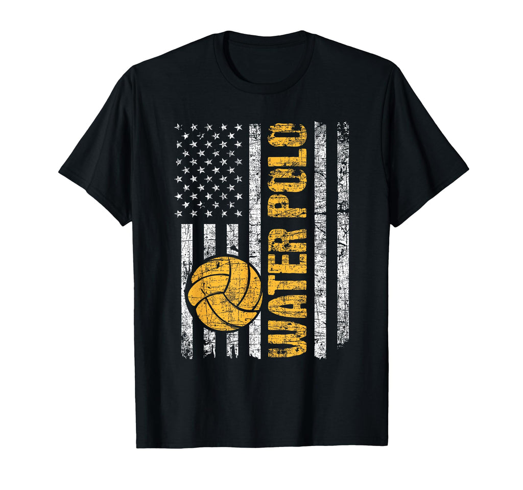 Water Polo Usa Flag Goalie Sportsmen T-Shirt - Trendy Graphic Unisex - T-Shirt, Sweatshirt, Hoodie