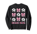 Soccer Mama Coquette Bow Soccer Sweatshirt - Unique Graphic Men Women - T-Shirt, Sweatshirt, Hoodie