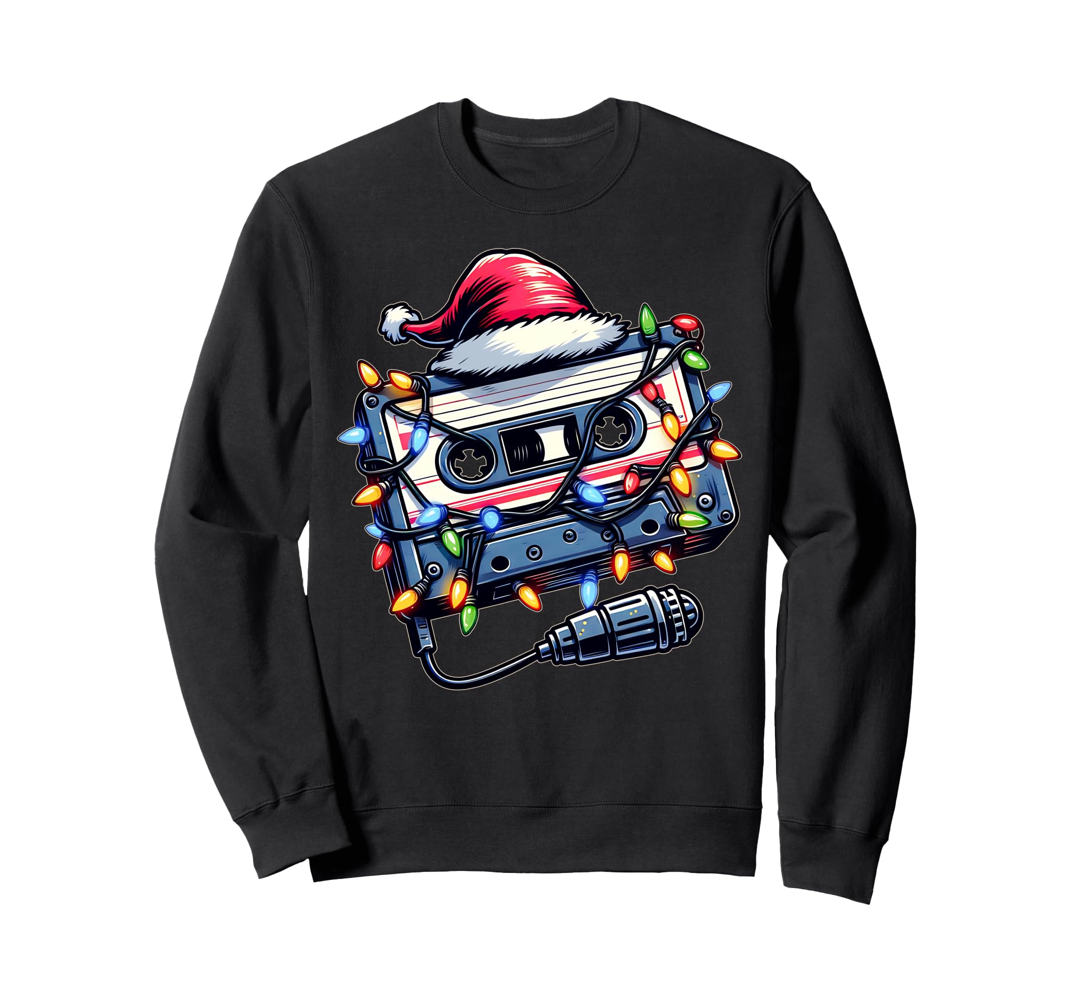 Cassette Tape Hat Sweatshirt - Casual Everyday Wear for Adults - T-Shirt, Sweatshirt, Hoodie