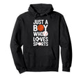 Just Who Loves Sports Basketball Hoodie - Casual Everyday Wear Men Women - T-Shirt, Sweatshirt, Hoodie
