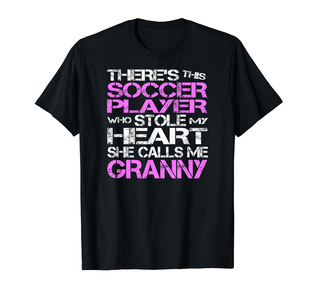 Soccer Player Stole My Heart She Calls Me T-Shirt - Novelty Apparel Unisex - T-Shirt, Sweatshirt, Hoodie