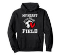 My Heart Is That Field Soccer Players Hoodie - Trendy Graphic Men Women - T-Shirt, Sweatshirt, Hoodie