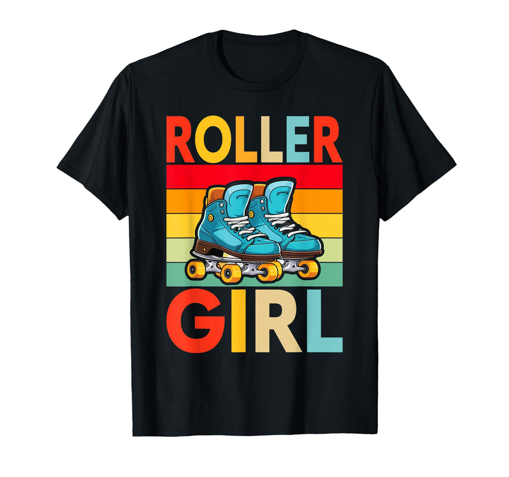 Roller Skater Skating 70S 80S Skates T-Shirt - Unique Graphic Men Women - T-Shirt, Sweatshirt, Hoodie