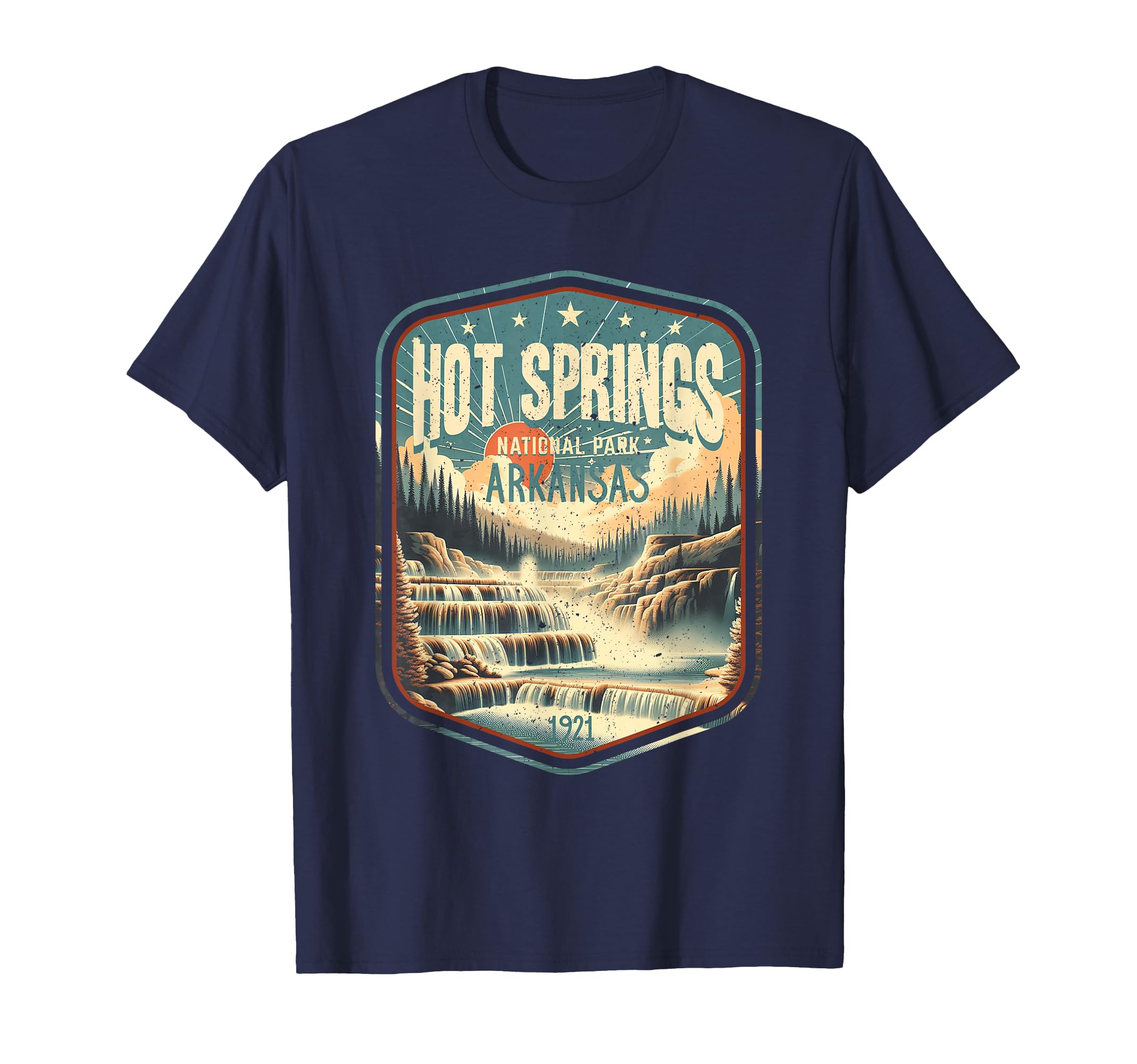 Hot Springs National Park Hexagonal T-Shirt - Streetwear Style Men Women - T-Shirt, Sweatshirt, Hoodie