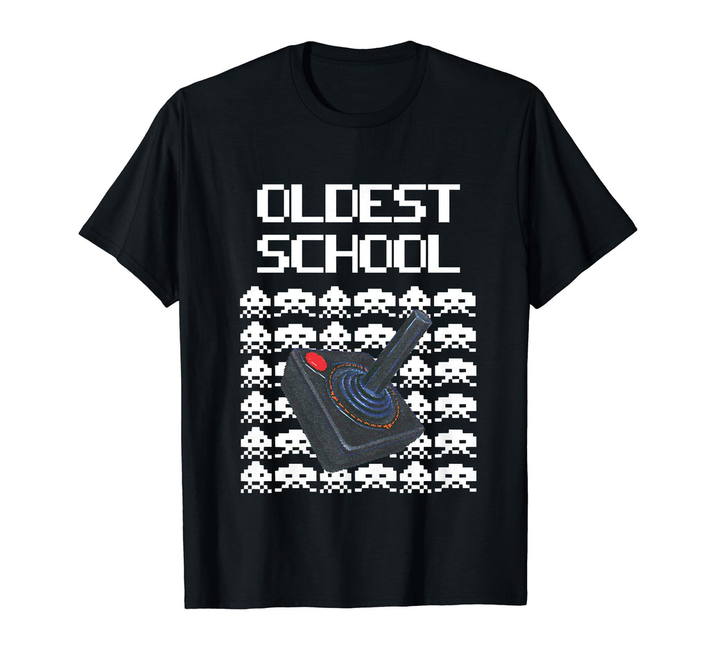 Joystick Video Gaming 1980S Oldest School T-Shirt - Trendy Graphic Unisex - T-Shirt, Sweatshirt, Hoodie