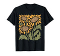 Yellow Sunflower 60S 70S Boho Flower T-Shirt - Aesthetic Graphic Men Women - T-Shirt, Sweatshirt, Hoodie