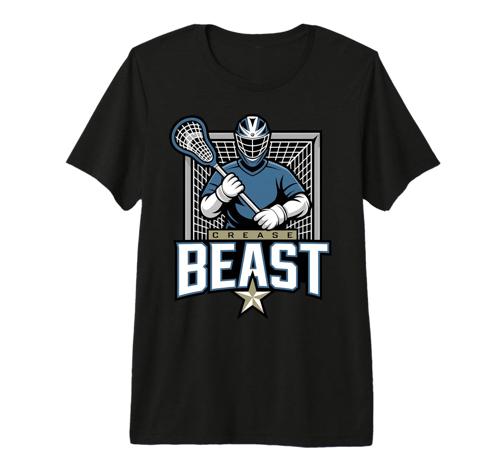 Lacrosse Goalie Lax Goalkeeper Crease Tri T-Shirt - Graphic Print Unisex - T-Shirt, Sweatshirt, Hoodie