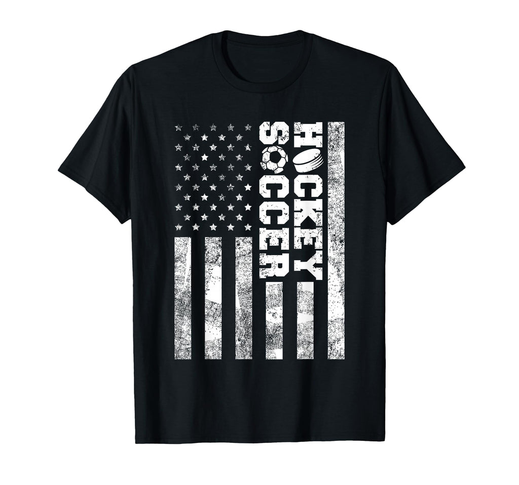 American Distressed Flag Funny T-Shirt - Minimalist Print for Adults - T-Shirt, Sweatshirt, Hoodie