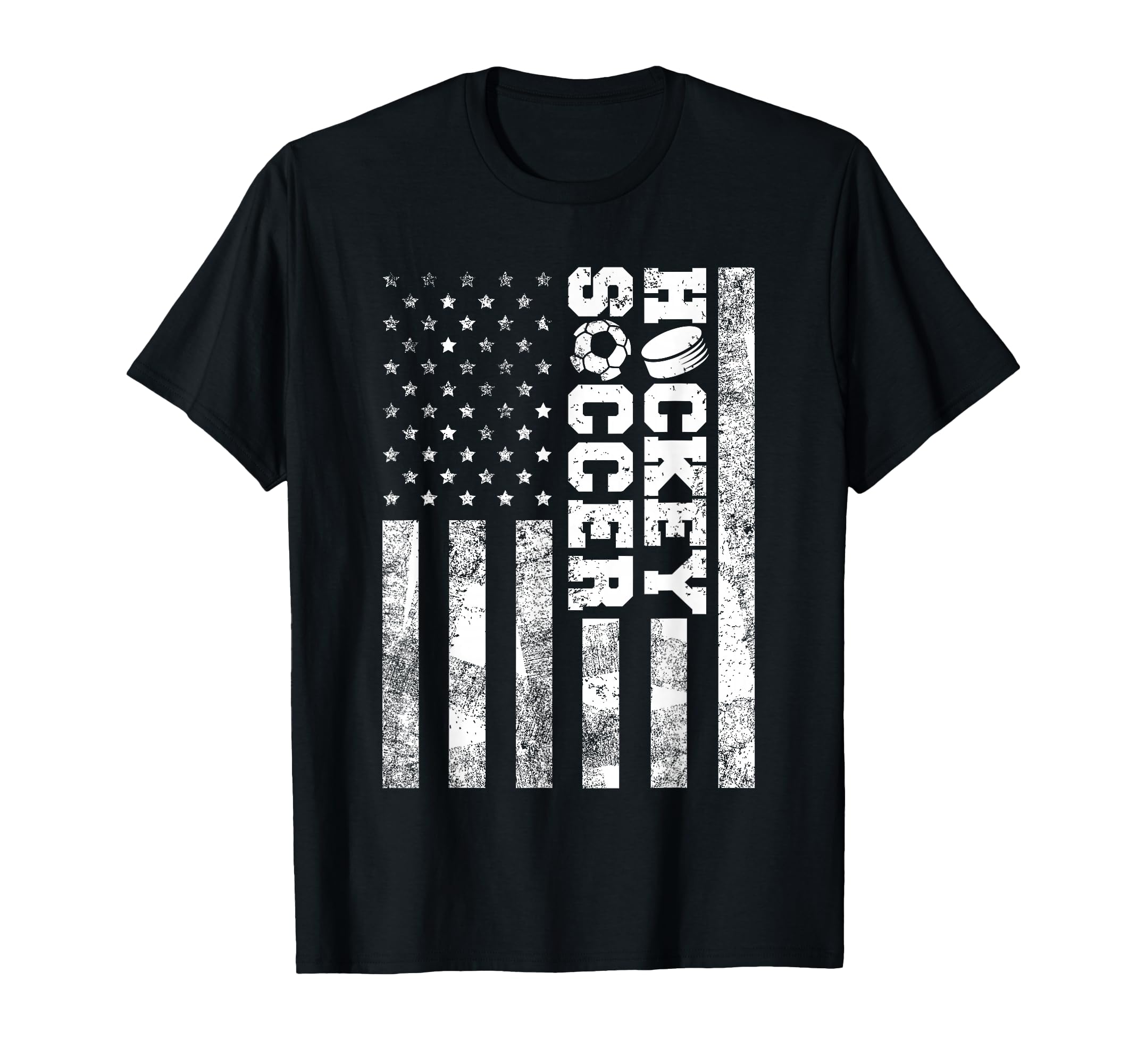 American Distressed Flag Funny T-Shirt - Minimalist Print for Adults - T-Shirt, Sweatshirt, Hoodie
